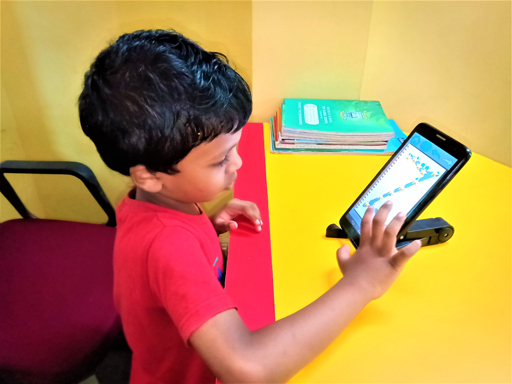 Autism-care-centre-working-on-tabs